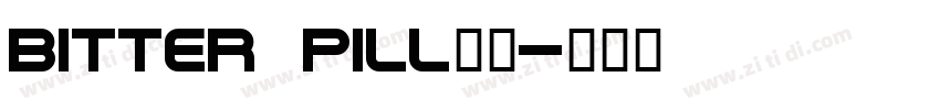 bitter pill字体字体转换